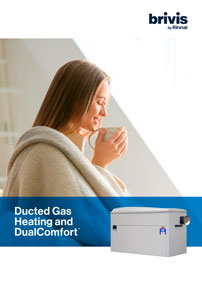 Front cover of Brivis ducted gas heating brochure